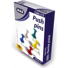 Mas Renkli Harita Çivisi - 3 Kutu