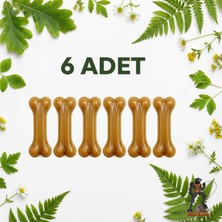 Feyza Design 6 Adet 10CM Doğal Sığır Derisi Köpek Çiğneme Kemiği Seti