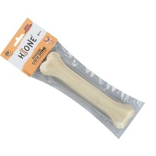 Feyza Design Sağlıklı ve Eğlenceli Köpek Oyunu, 25CM Beyaz Çiğneme Kemiği