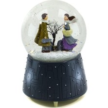 PremiumPort Büyük Boy Kış Masalı Kurmalı Kar Küresi, Sıcaklık ve Neşe Dolu Anlar