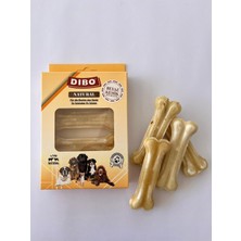 Feyza Design 10 cm Beyaz Pres Kemik 4'lü Paket Köpekler Için Lezzetli Ödüller