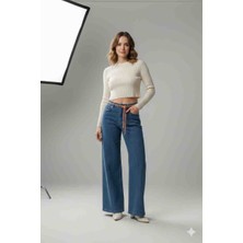 Hackerwoman Bol Paça Ipli Kadın Jean