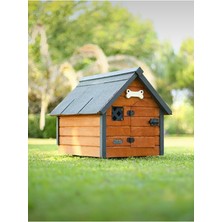 Feyza Design Iç ve Dış Mekanda Kullanıma Uygun Küçük Ahşap Ev Kediler ve Köpekler Için