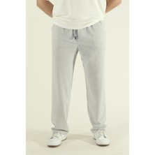 Eydamoon Erkek Gri Oversize Bol Paça Eşofman Altı Tüm Sezonlar İçin Sürdürülebilir Kumaş