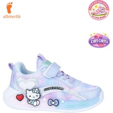 Albishoes Kız Çocuk Yazlık Yumuşak Hafif Rahat Taban Cırt Cırtlı Esnek Sneaker Çocuk Spor Ayakkabı