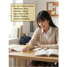 Hobibahçem 10 Dakika Kırmızı Kum Saati - Dekoratif Cam Zamanlayıcı -Mutfak, Ders ve Oyun Süre Ölçer