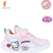 Albishoes Kız Çocuk Yazlık Yumuşak Hafif Rahat Taban Cırt Cırtlı Esnek Sneaker Çocuk Spor Ayakkabı