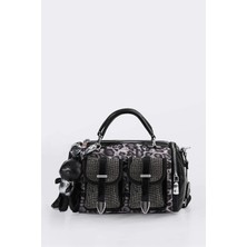 Esftr Kiwer Siyah Cilt Omuz Çantası