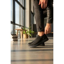 Enoch Hakiki Deri Günlük Bağcıklı Erkek Sneaker Comfort Taban