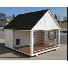 Feyza Design Geniş ve Konforlu Büyük Irk Köpek Kulübesi, Dayanıklı ve Şık Tasarım