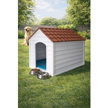 Feyza Design Dayanıklı Plastik Köpek Kulübesi, Suya Dayanıklı, Dış Mekan Kullanımı Için Perfect