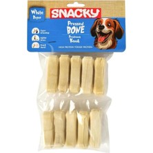Feyza Design Beyaz 5 cm Köpek Çiğneme Kemiği 10'lu Paket Sağlıklı ve Eğlenceli