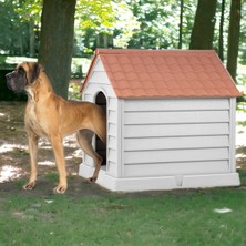 Feyza Design Çok Büyük Boy Plastik Köpek Kulübesi, Dayanıklı ve Konforlu Tasarım
