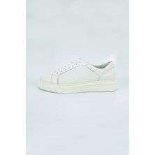 Aktaş Ayakkabı Erkek Beyaz Hakiki Deri Ortopedik Casual Ayakkabı