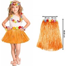 baytoptan Hawaii Hula Eteği Turuncu Renk 40 cm