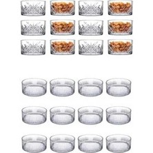 12 Adet Cam Kase- Magnolya Puding Çerez Kasesi 250 ml