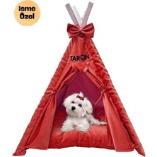 Feyza Design Yıkanabilir Soft Kedi ve Köpek Çadırı, Isimli, 60X62 cm