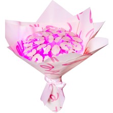 PremiumPort LED Işıklı Pembe Kelebek Buketi, Dekoratif Hediye, Sevgili ve Arkadaşlara