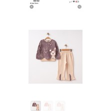 Mini Moda House Tavşanlı Ispanyol Paça Kız Takım