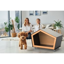 Feyza Design Şık ve Dayanıklı 4 Mevsim Kullanıma Uygun Kedi ve Köpek Kulübesi