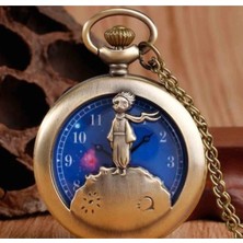 PremiumPort Şık ve Zarif Küçük Prens Temalı Köstekli Saat Kolye 2.5 cm