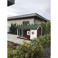 Feyza Design Şık ve Dayanıklı Ahşap Köpek Kulübesi, Konforlu Yaşam Alanı
