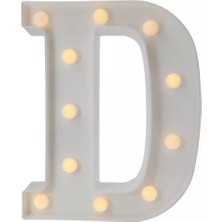 PremiumPort D Harfi Işıklı LED Dekoratif Aydınlatma Büyük Boy