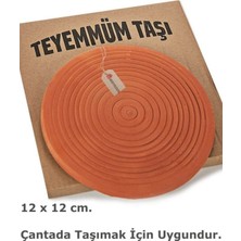 PremiumPort Kızıl Topraktan 12 cm Teyemmüm Taşı, Taşıma Kolay ve Kullanışlı