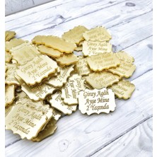 PremiumPort Lazer Kesim Pleksi Etiketler, 50 Adet, Şık ve Dayanıklı Tasarım