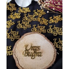 PremiumPort 4cm Pleksi Isim Etiketleri, 25 Adet, Gold ve Gümüş Renkli, Şık ve Kaliteli