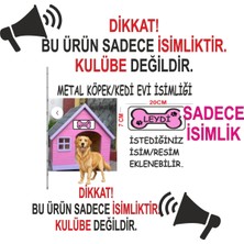 Feyza Design Metal Köpek ve Kedi Evi Isimlikli, Şık ve Dayanıklı Tasarım
