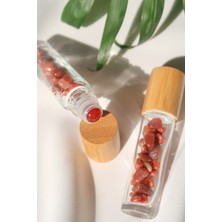 PremiumPort Doğal Akik Taşlı Rulo Şişe, Sağlıklı ve Şık Takı Detayı