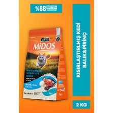 Midos Balık ve Pirinçli Kısırlaştırılmış Yetişkin Kedi Maması 2kg