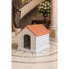 Feyza Design Mini Köpek Kulubesi, Dayanıklı ve Uzun Ömürlü Plastik, 62X64X76 cm