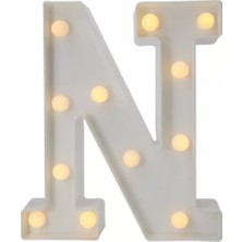PremiumPort N Harfi Işıklı LED Dekoratif Aydınlatma, Şık ve Modern Tasarım