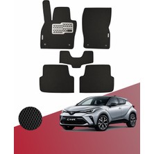 Toyota Chr 2024 ve Sonrası Uyumlu Hücreli Premium Eva Paspas Seti Tam Set Paspas Takımı Siyah