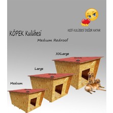 Feyza Design Su Geçirmez Ahşap Köpek ve Kedi Kulübesi, Dayanıklı ve Konforlu Iç Mekan