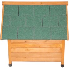 Feyza Design Dayanıklı Ahşap Köpek Kulübesi 96X112X105 Cm, Konforlu ve Şık Tasarım