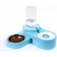 Feyza Design Ayarlanabilir Köşeli Çelik Mama ve Su Kabı Seti 1000ML