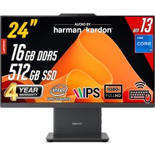 Lenovo Ideacentre 24IRH9 Intel Core I7-13620H 16GB 512GB 23.8 Fhd Freedos Siyah All In One Bilgisayar