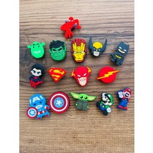 PremiumPort Renkli Marvel Karakterleri ile Jibbitz Terlik Süsleri, Eğlence ve Stil