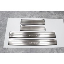 Bir Aksesuar Al Byd Atto 3 Modeli Için Paslanmaz Eşik Kapı Eşiği Koruyucu