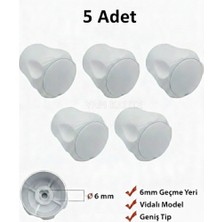 Yapı Kalite Radyatör Vanası Başlığı 5 Adet 6mm Vidalı Kapaklı Petek Vanası Başlığı