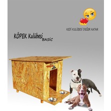 Feyza Design Dayanıklı Köpek Kulübesi ve Çelik Mama Kabı Seti, Rahat ve Güvenli Kullanım