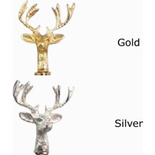 PremiumPort Geyik Figürü, Dekoratif Pirinç Süs, Şık ve Detaylı Tasarım
