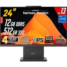 Lenovo Ideacentre 24IRH9 Intel Core I7-13620H 12GB 512GB 23.8 Fhd Freedos Siyah All In One Bilgisayar