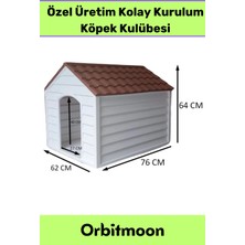 Feyza Design Taşınabilir Bahçe ve Yazlık Köpek Kulübesi, Kolay Kurulum ve Konforlu Tasarım