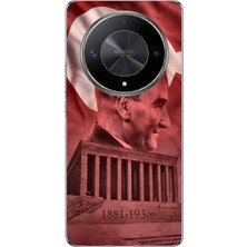 TechTree Honor X9B Uyumlu Atatürk Portresi ve Anıtkabir Baskılı Silikon Kılıf