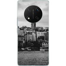 TechTree Honor X9C Uyumlu Galata Kulesi ve Deniz Manzaralı Baskılı Silikon Kılıf