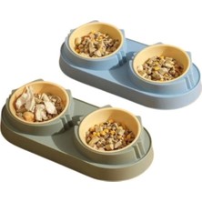 Feyza Design Çift Hazneli Mama ve Su Kabı 420 Ml, Pratik ve Şık Tasarım